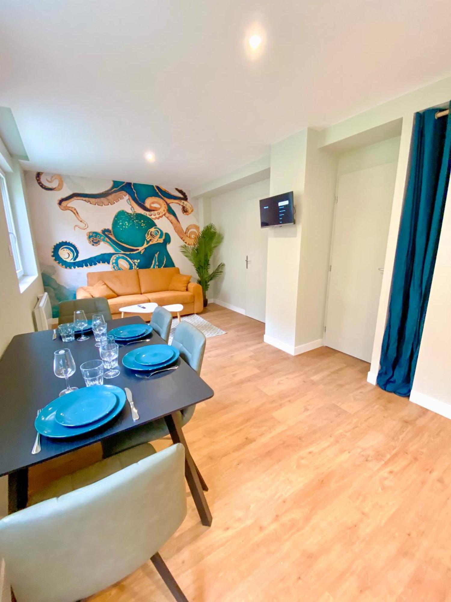 L'Octopus - Appartement 2 Adultes 2 Enfants Jardin, Proche Centre Et Plage 勒波泰勒 外观 照片