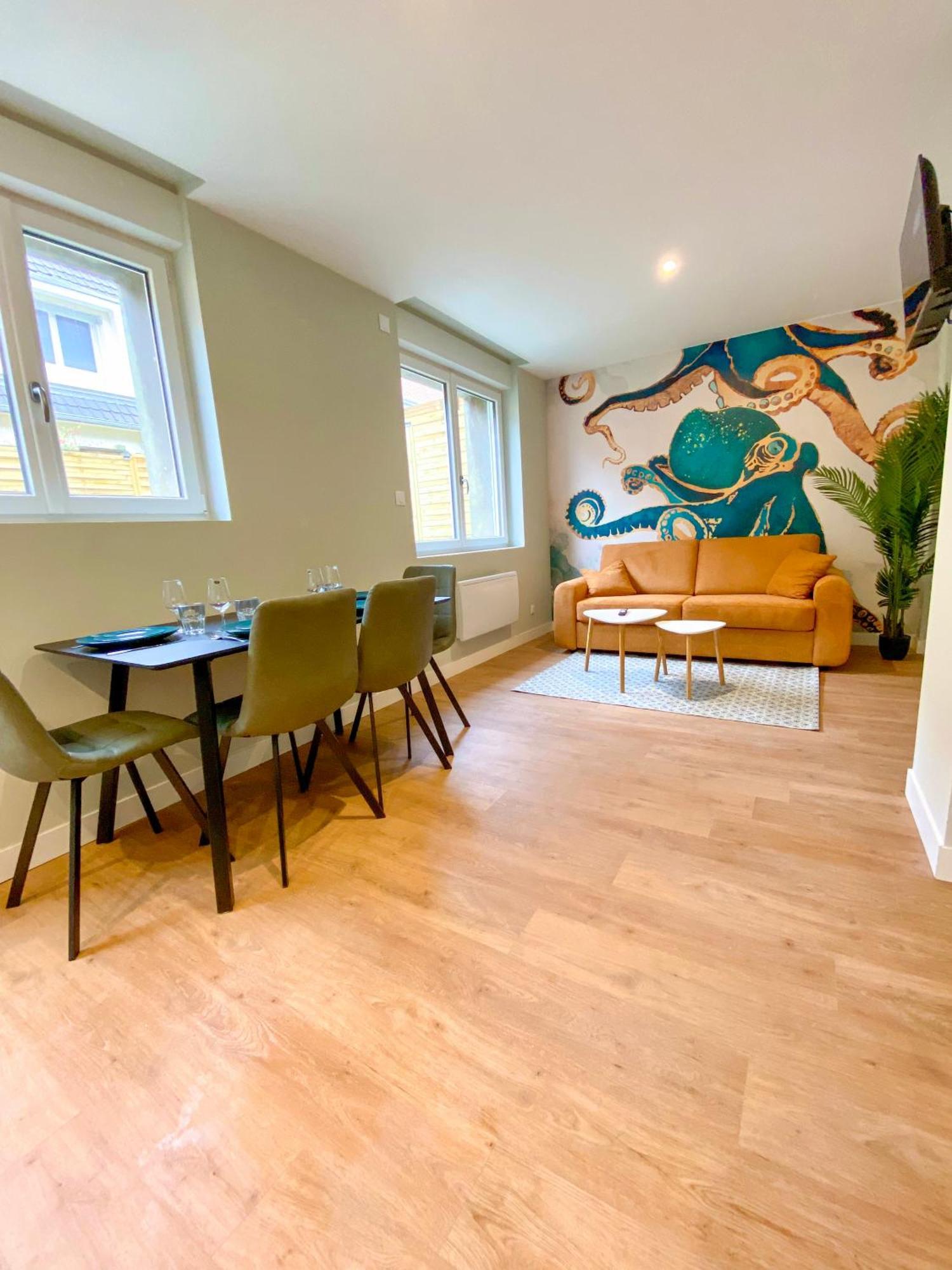 L'Octopus - Appartement 2 Adultes 2 Enfants Jardin, Proche Centre Et Plage 勒波泰勒 外观 照片